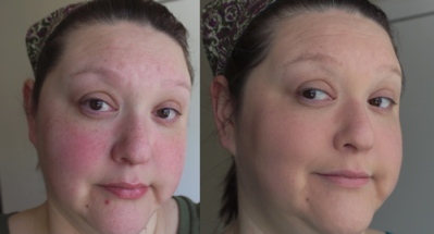 Before and after Maybelline Instant Age Rewind The Lifter Foundation